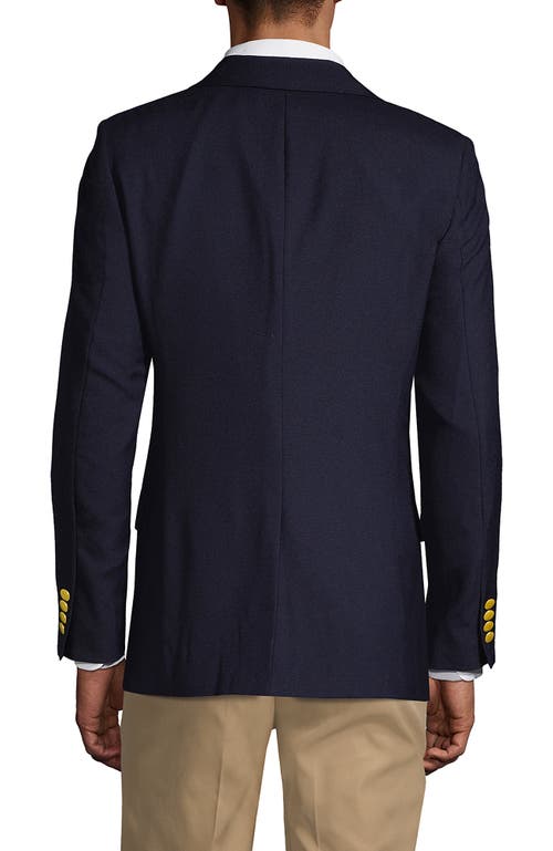 LANDS' END LANDS' END SCHOOL UNIFORM  TAILORED FIT HOPSACK BLAZER 
