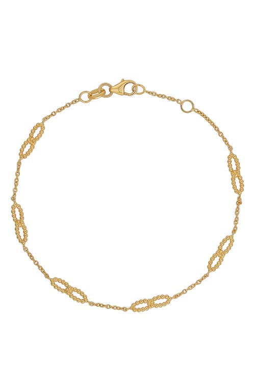Bony Levy 14k Gold Beaded Station Bracelet In 14k Yellow Gold