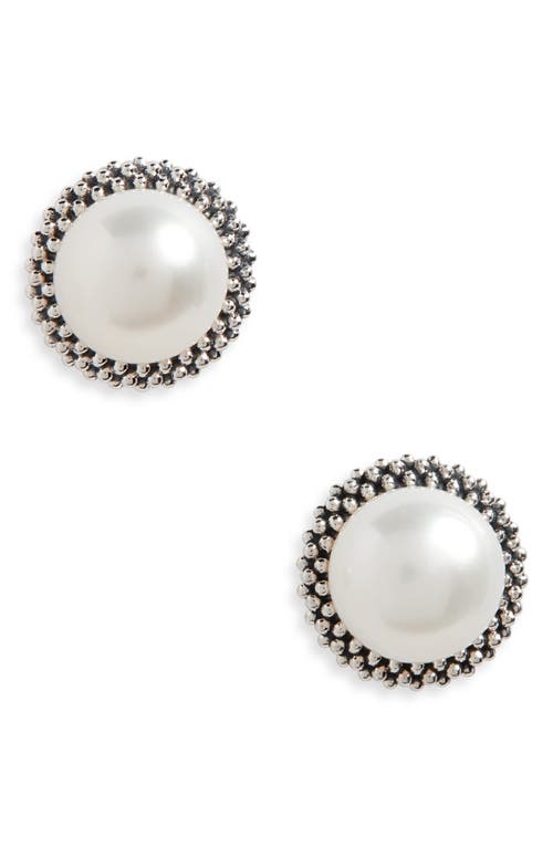 LAGOS LAGOS LUNA PEARL STUD EARRINGS 