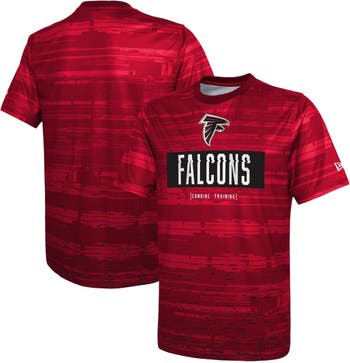 New Era Men's New Era Red Atlanta Falcons Combine Authentic Sweep T-Shirt
