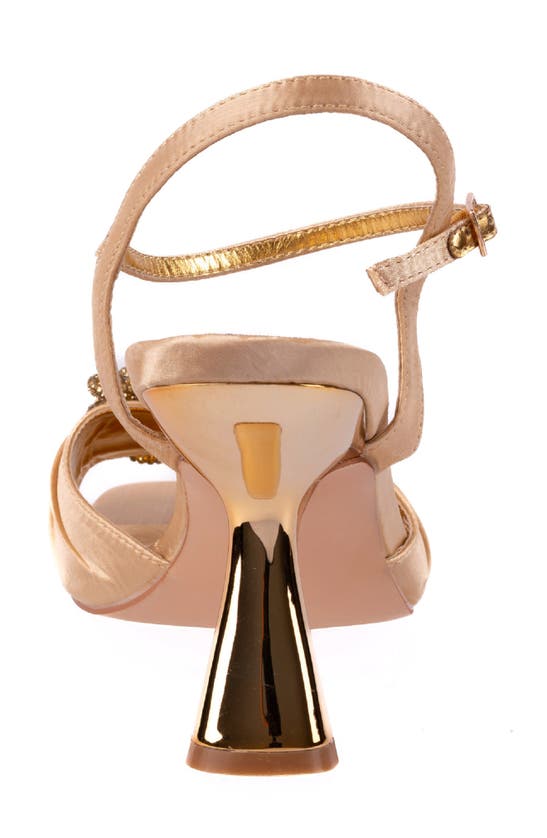 Shop Lady Couture Lilly Flare Heel Sandal In Gold