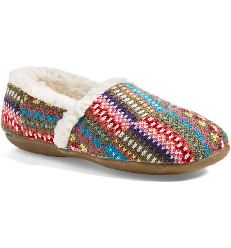 TOMS 'Classic Youth - Stripe Knit' Slipper (Toddler, Little Kid & Big ...