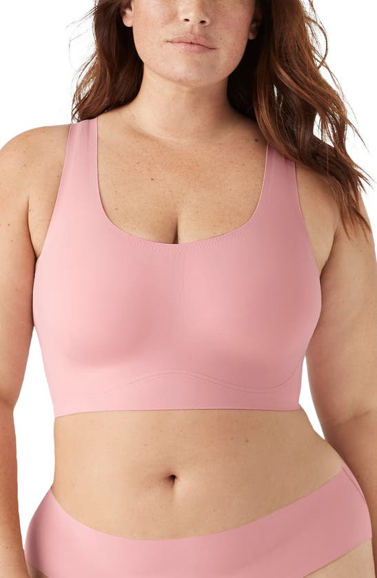 True & Co. True Body Lift Wireless Bra In Rose