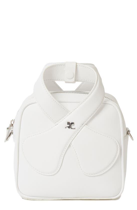 Courrges Loop Mini Tote Shoulder Bag In Heritage White