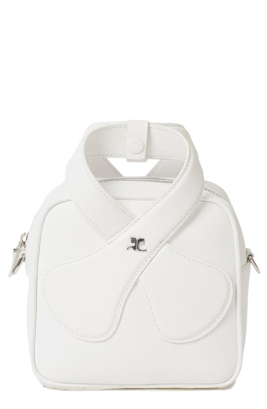 Click to view more detailed imagery on our partner's website Courrges Loop Mini Tote Shoulder Bag In Heritage White
