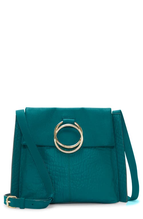 Vince Camuto Livy Large Leather Crossbody Bag in Quetzal Green