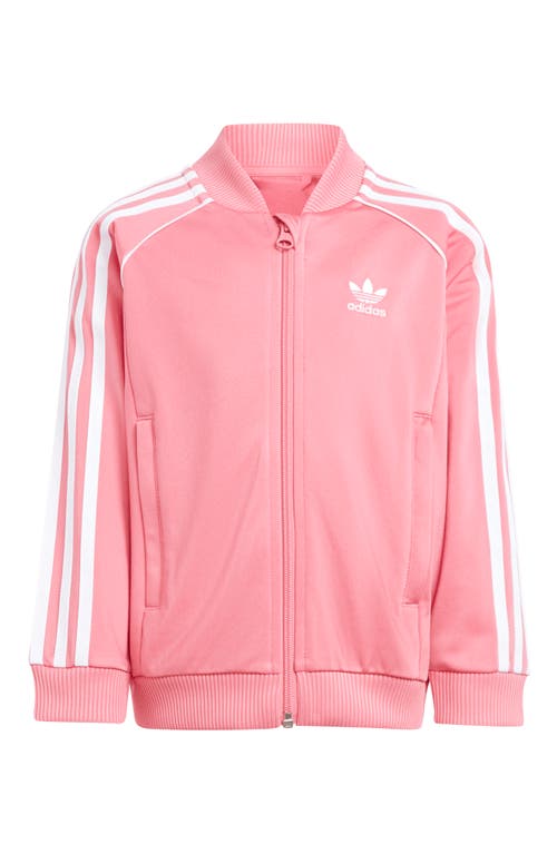 adidas Kids' Recycled Polyester Track Jacket Rose Tone at Nordstrom,
