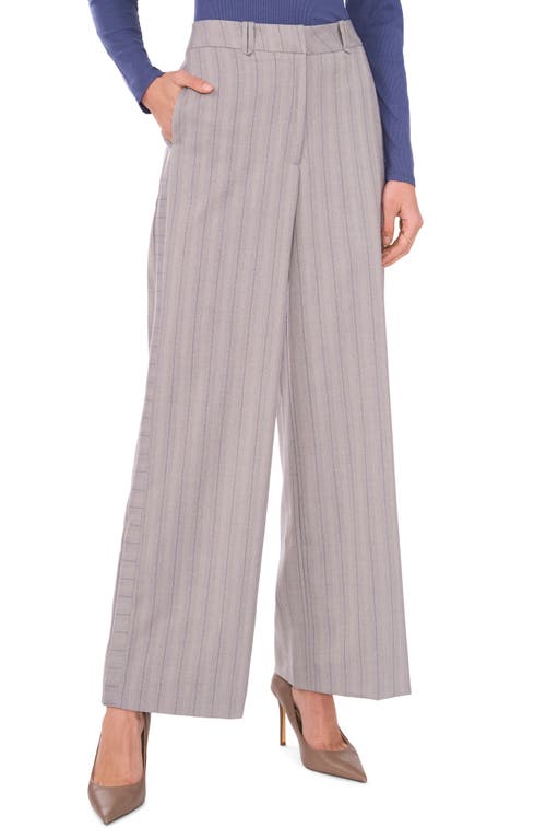 Shop Halogenr Halogen(r) Pinstripe Herringbone Wide Leg Pants In Flint Grey