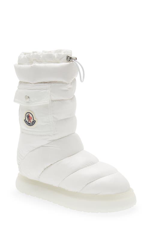Gaia Pocket Puffer Snow Boot in White