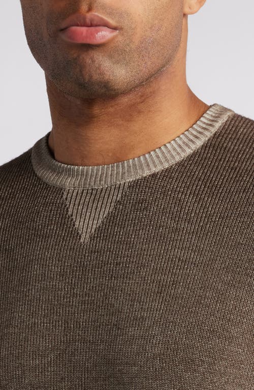 Shop Johnnie-o Burgess Merino Wool Sweater In Maple