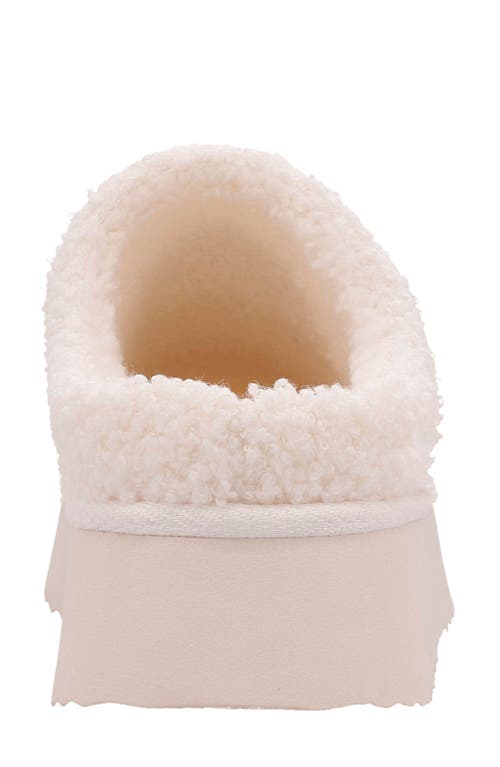 Shop Mia Icicle Faux Shearling Slipper In Beige Smiley