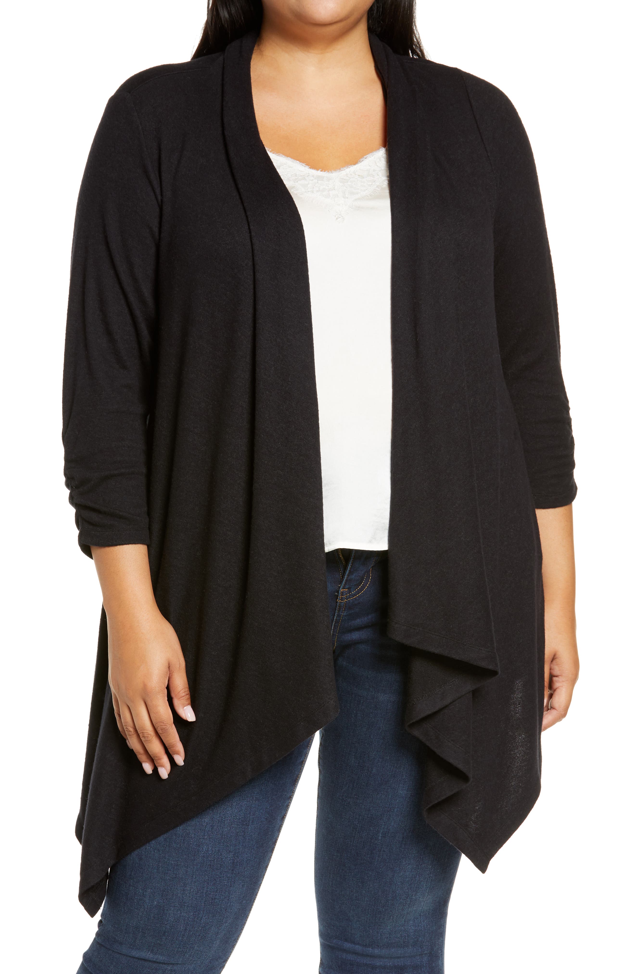 bobeau black cardigan