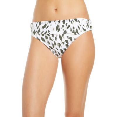 La Blanca Petals Hipster Bikini Bottoms, Green