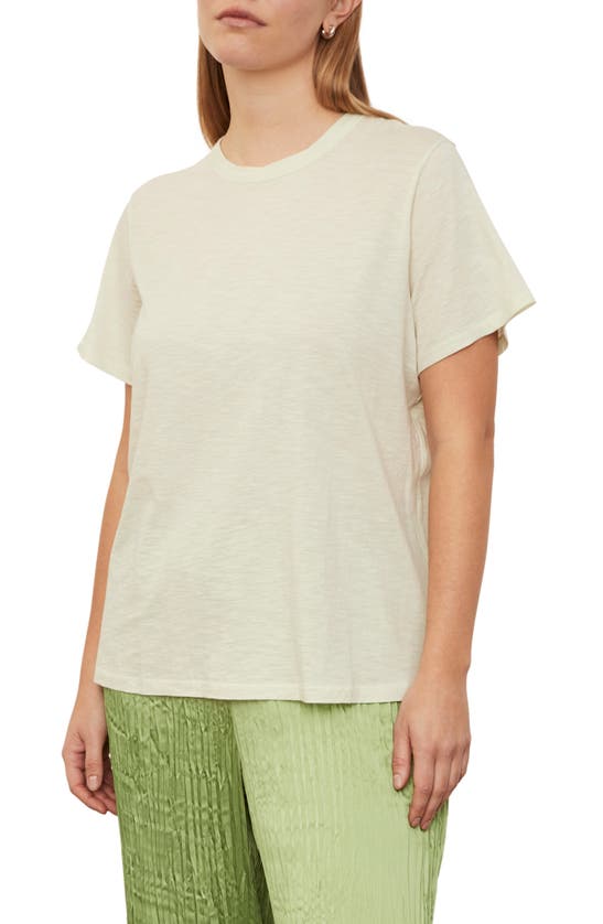 Shop Vince Relaxed Slub T-shirt In Honeydew