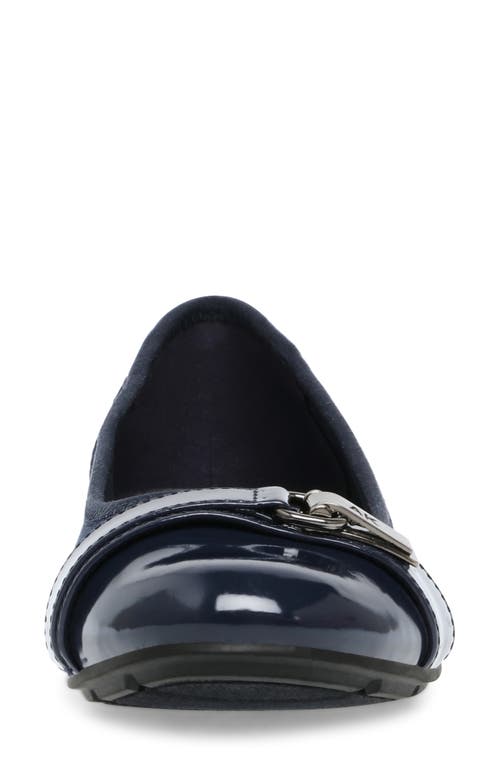 Shop Anne Klein Akable Flat In Navy