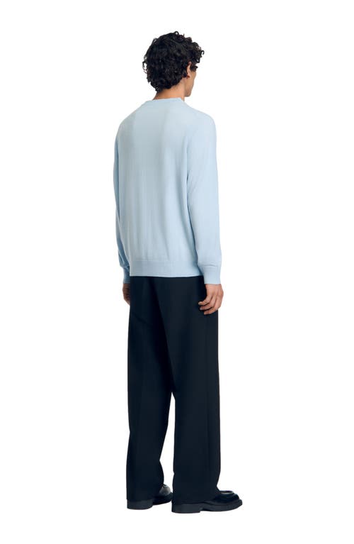 Shop Sandro Cashmere Sweater In Baby Blue