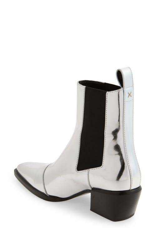 Shop Rag & Bone Joni Chelsea Boot In Silver