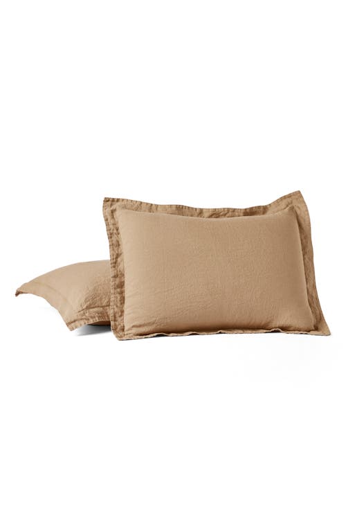 Coyuchi Organic Relaxed Linen Sham In Doe