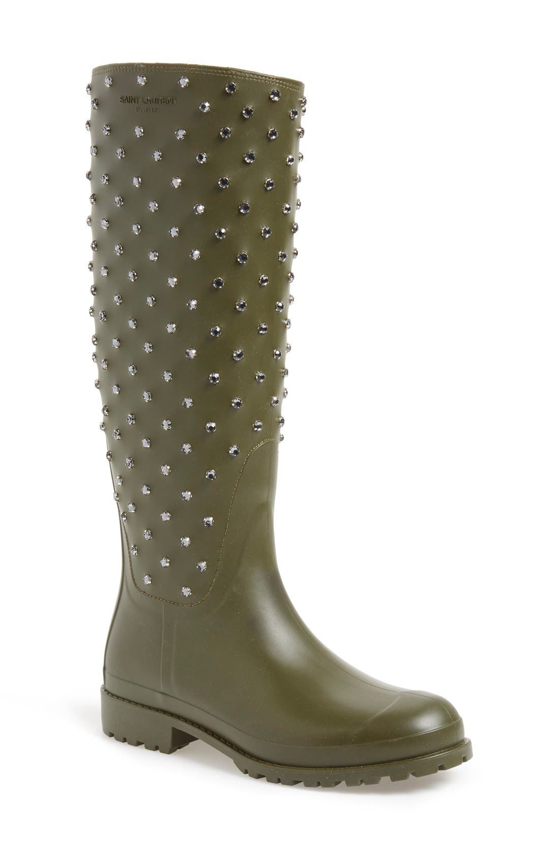 saint laurent rain boots