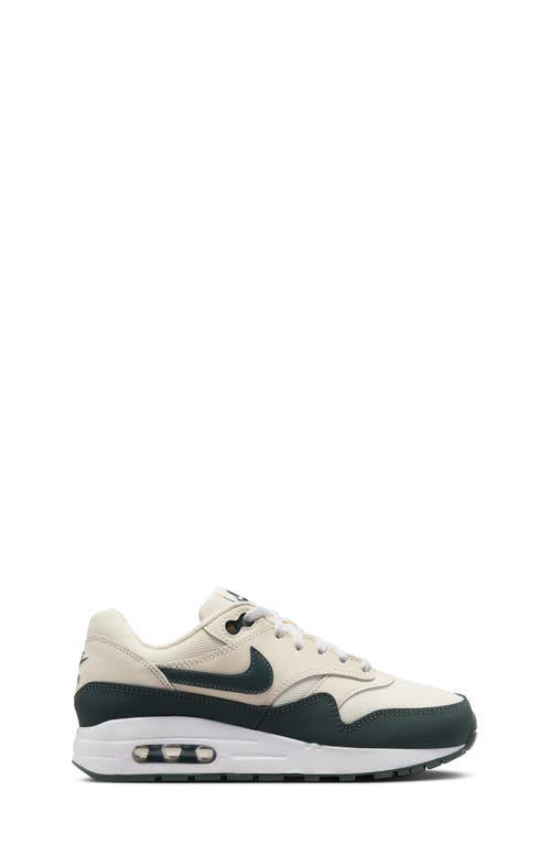 Shop Nike Kids' Air Max 1 Sneaker In Pale Ivory/green/white