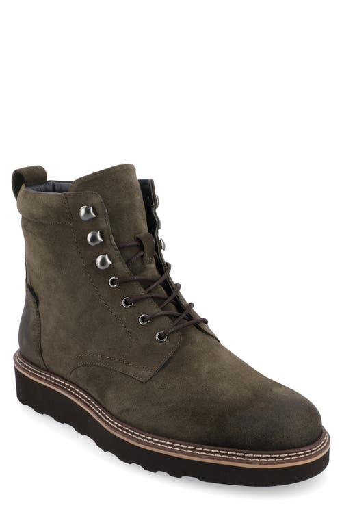 Suede Boot in Olive