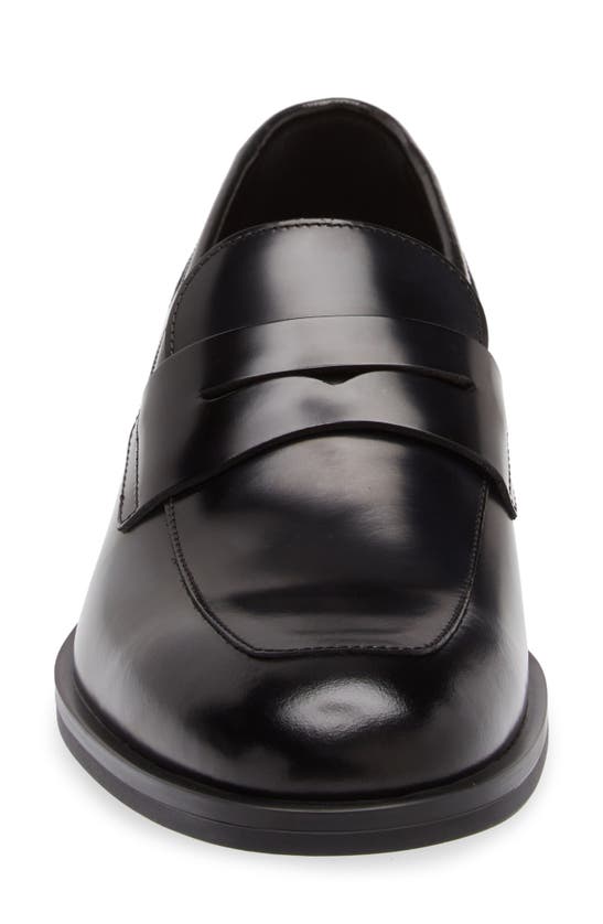 Shop Stuart Weitzman Club Classic Penny Loafer In Black