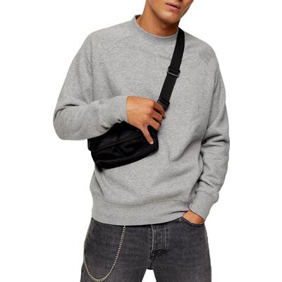 Topman Classic Crew Sweatshirt, Grey