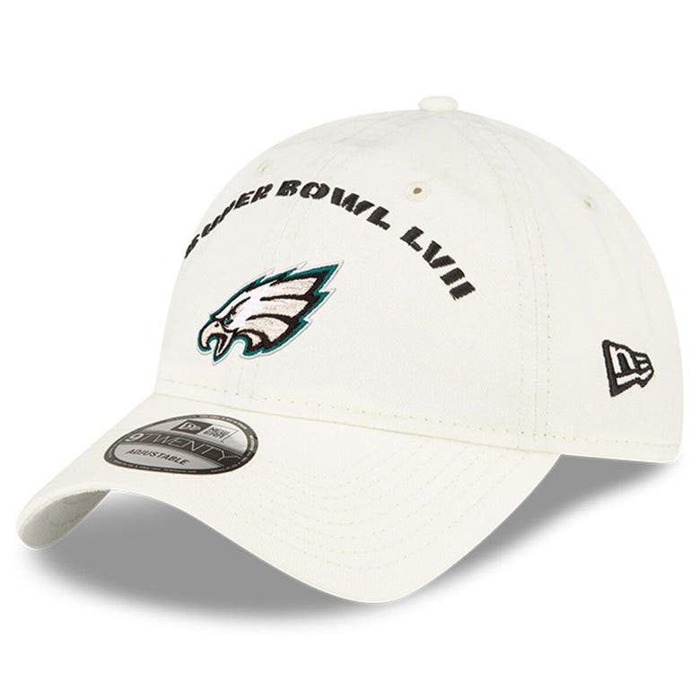 New Era Cream Philadelphia Eagles Super Bowl Lvii 9twenty Adjustable ...