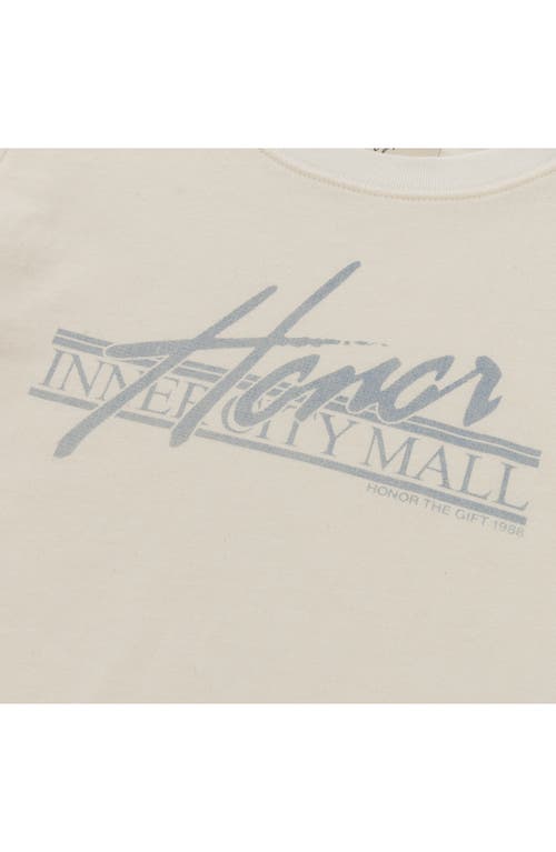 Shop Honor The Gift Inner City Mall Oversized Graphic T-shirt In Bone