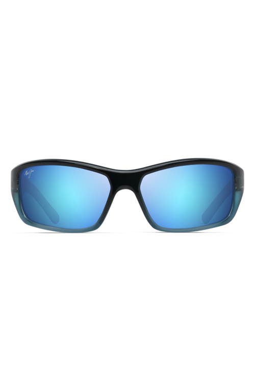 Maui Jim Barrier Reef 62mm Polarized Sunglasses in Blue Turquoise/Blue at Nordstrom