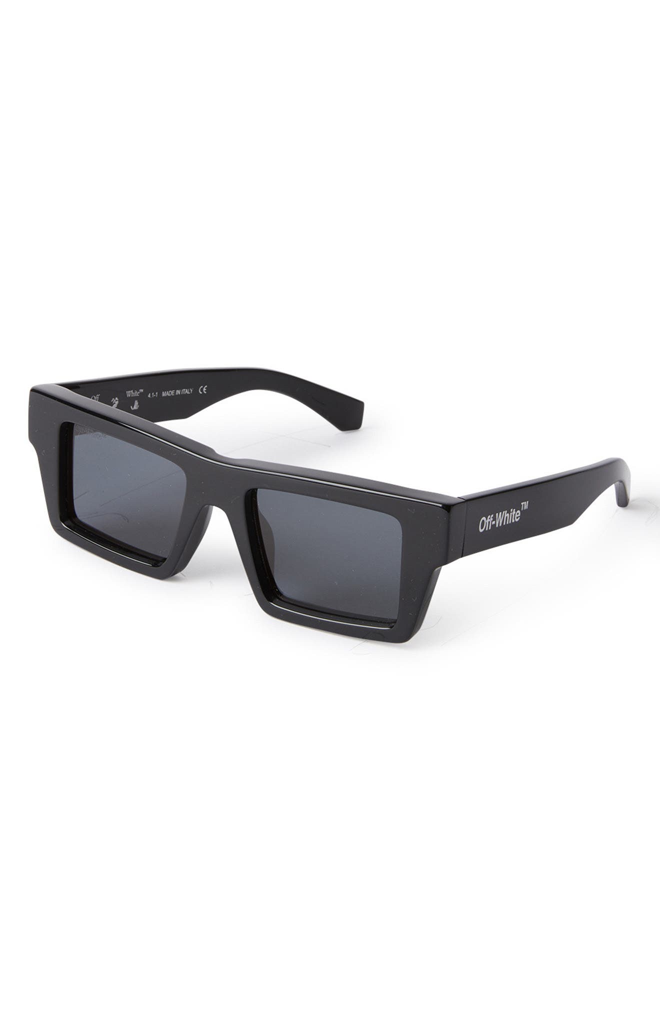 Off-White Nassau 51mm Rectangle Sunglasses in Black