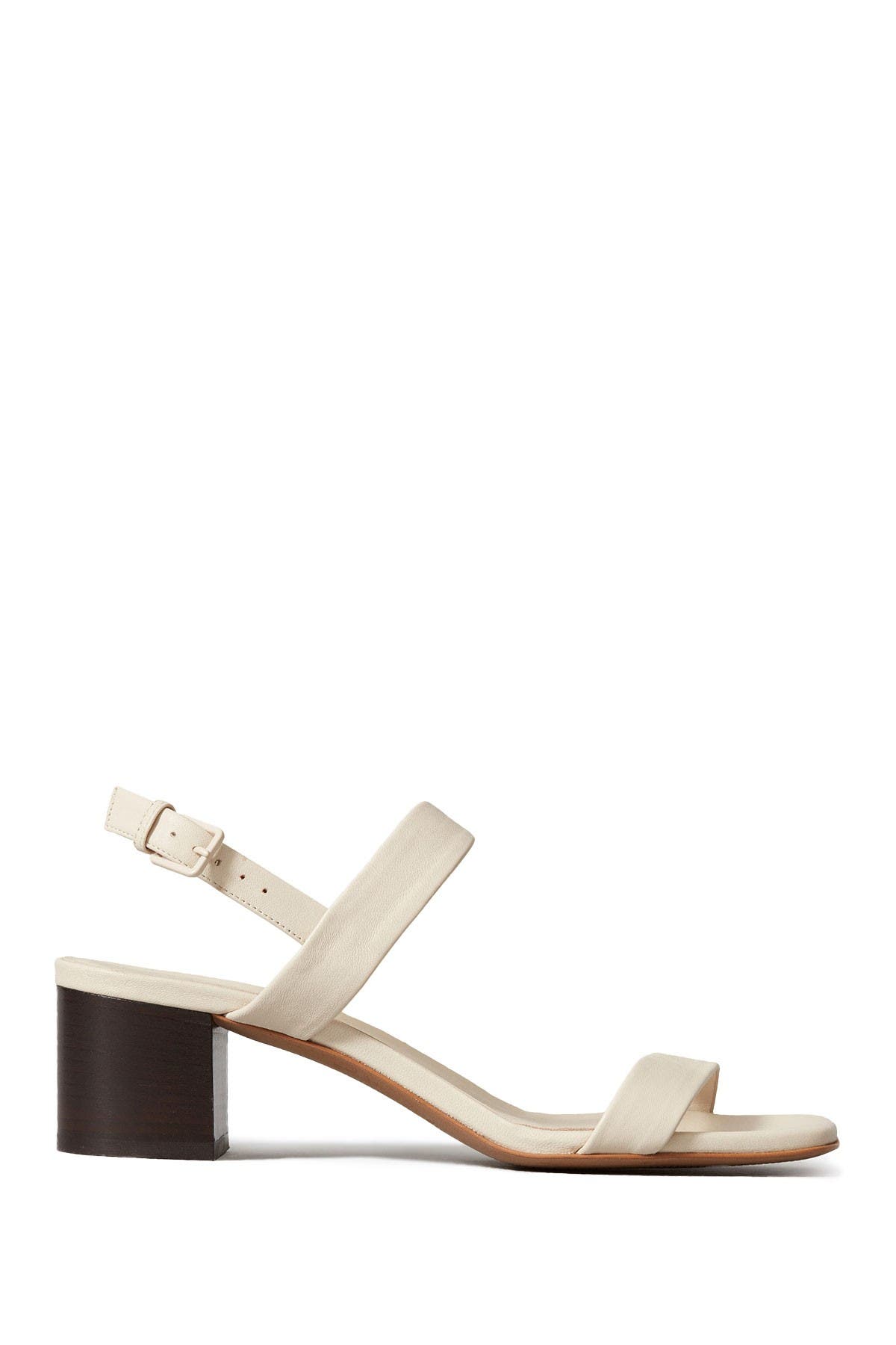double strap heel sandals