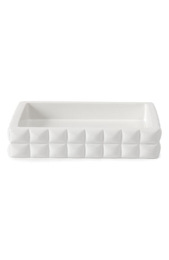 Kassatex Piazza Soap Dish In White