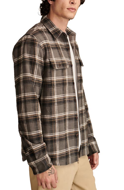 Shop Lucky Brand Plaid Big Slub Twill Button-up Shirt In Black Multi