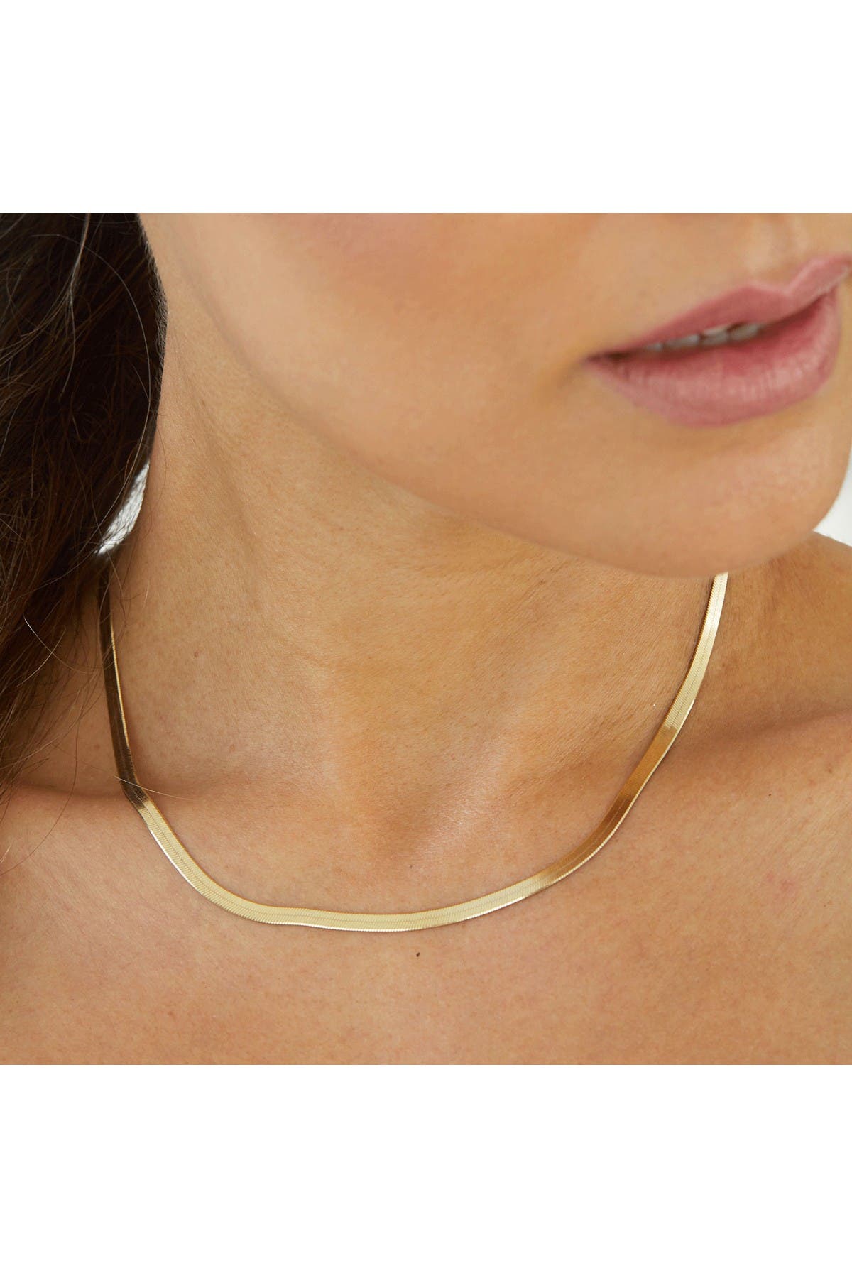 skinny herringbone chain