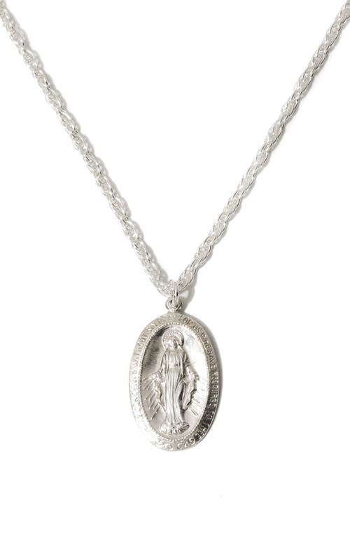The Mary Pendant Necklace in Silver