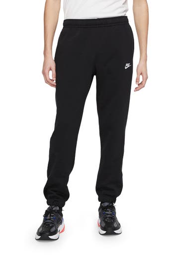 Shop Nike Sportswear Club Fleece Sweatpants In Black/white