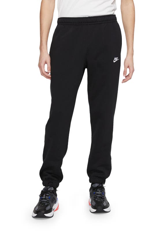 Shop Nike Sportswear Club Fleece Sweatpants In Black/ White