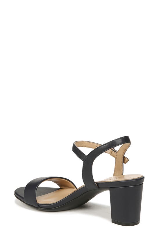 Naturalizer Bristol Ankle Strap Sandal In French Navy Blue Synthetic