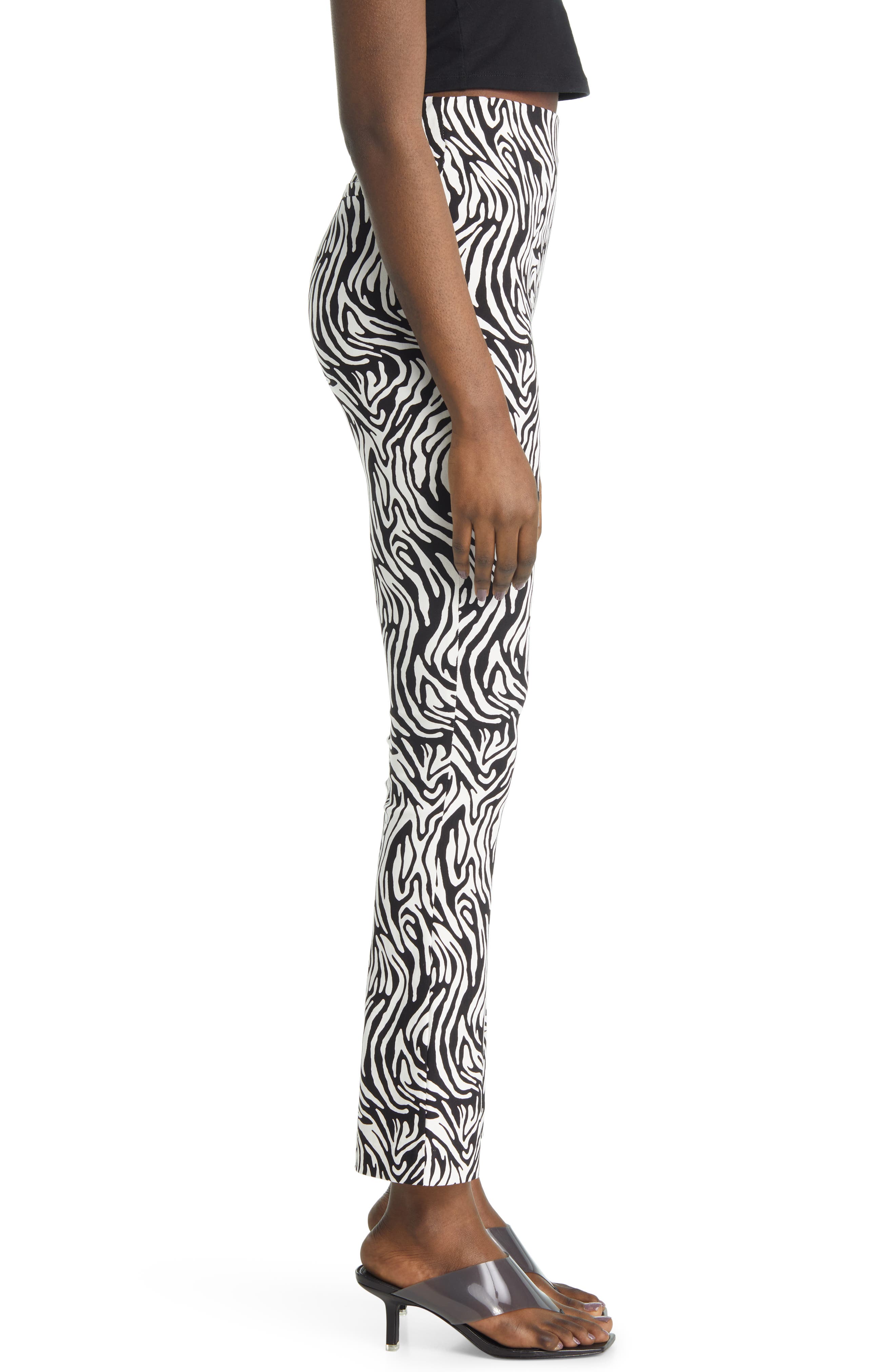 topshop zebra trousers