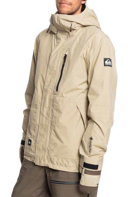 Shop Quiksilver Mission Gore-tex® Waterproof Warmflight® Insulated Jacket In Twill