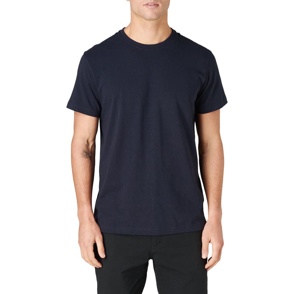 Western Rise Cotton Blend Jersey T-Shirt in Navy 