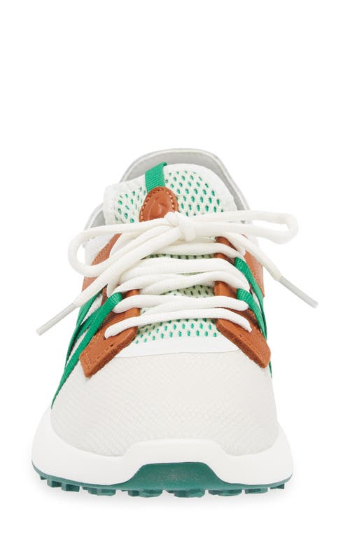 Shop Olukai Manele Golf Shoe In White/bamboo