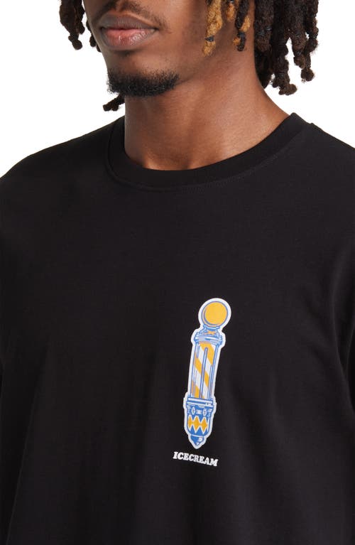 Icecream The Parlour Graphic T-shirt In Black
