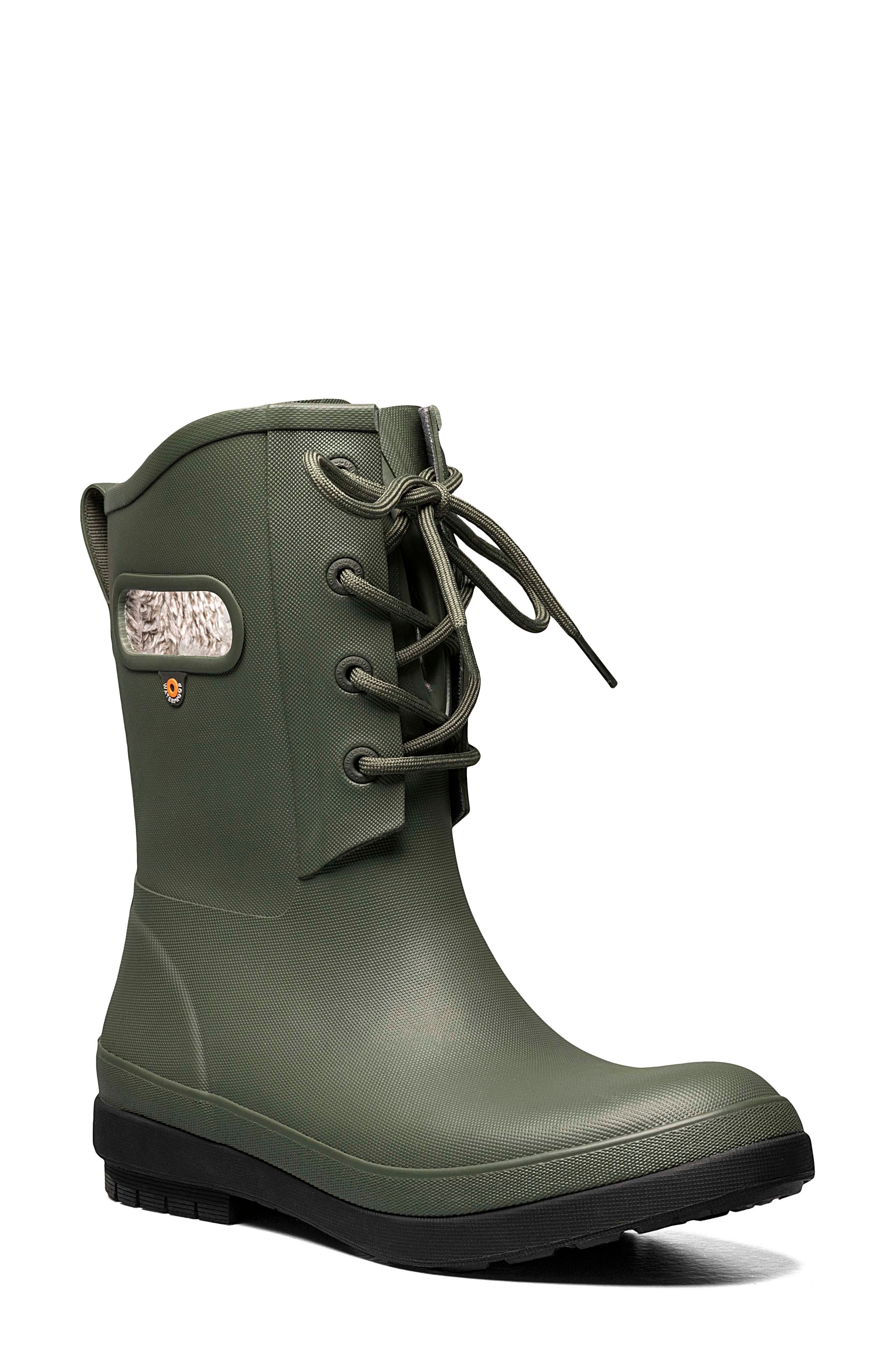 winter boots green