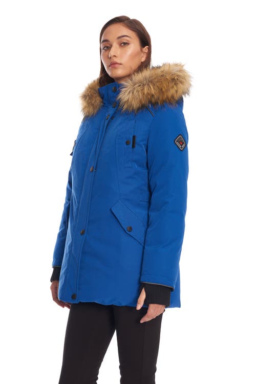 Alpine North Glacier Women's Vegan Down (recycled) Parka In Cobalt