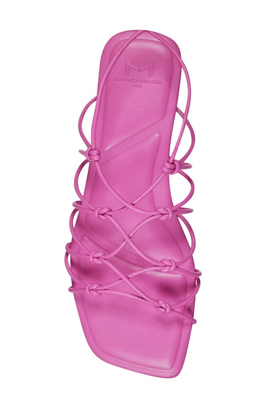 Shop Marc Fisher Ltd Monnie Ankle Wrap Sandal In Medium Pink 660