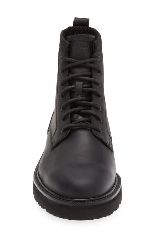 Shop Cole Haan American Classic Waterproof Plain Toe Lace-up Boot In Black/black Wp