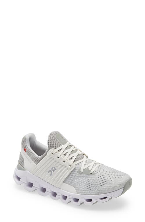 On Cloudswift Running Shoe In Glacier/white/white