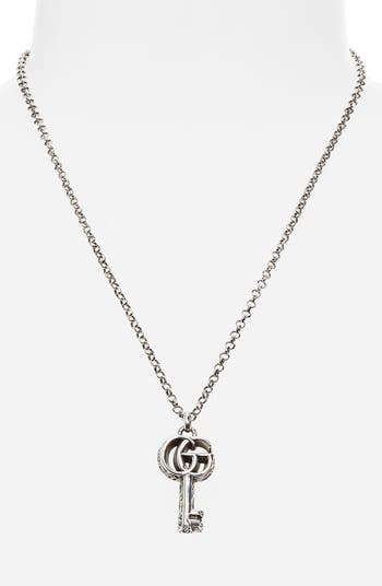Gucci GG Silver Key Necklace | Nordstrom